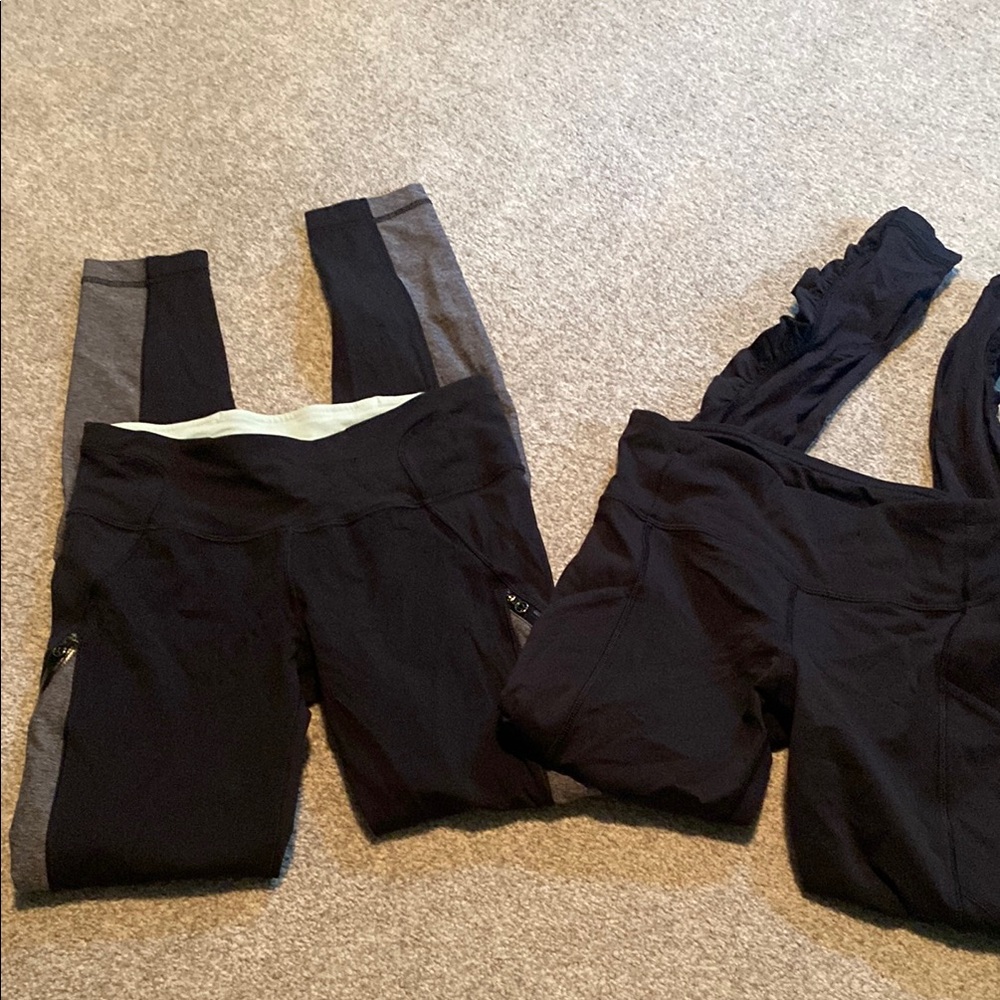 2 pairs lululemon Legging sz 4